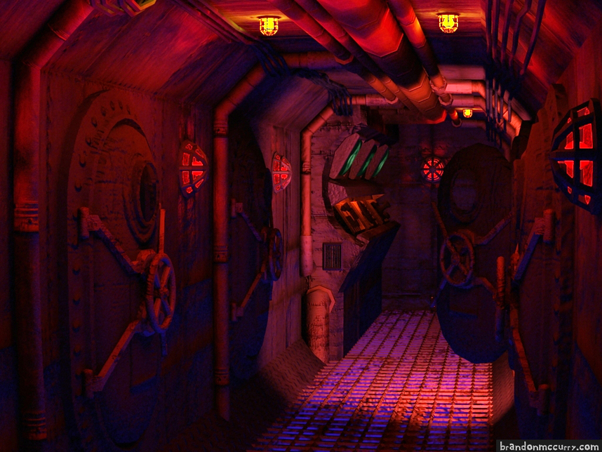 Ship Corridor- 3D Studio Max, CrazyBump, Photoshop